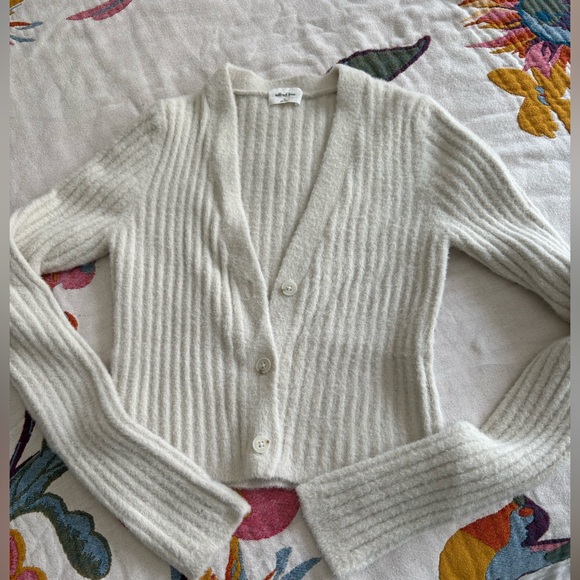 Wilfred Sweaters - Aritzia Cozy White Ribbed Women's Sweater